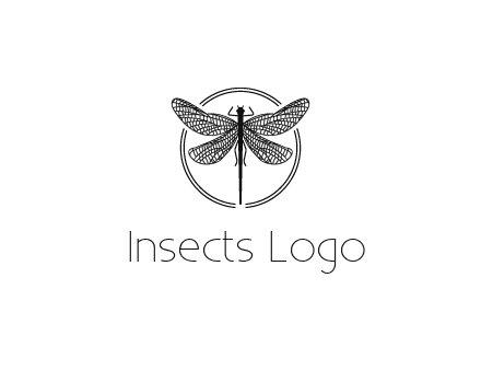 detailed dragonfly logo