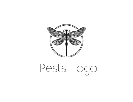 detailed dragonfly logo