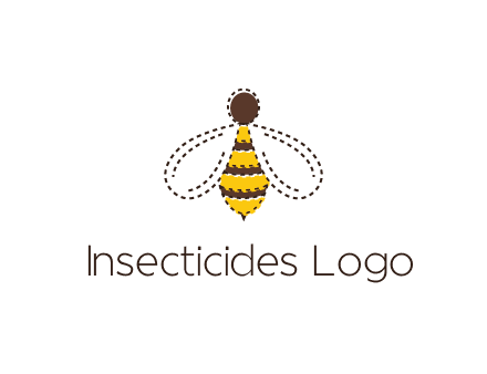 bee in stitch line logo