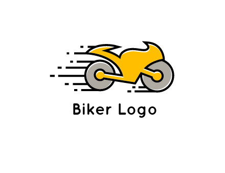 outline motorcycle logo