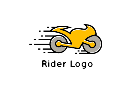 outline motorcycle logo