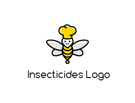 bee with chef hat logo