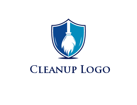 head of mop logo for cleaning services