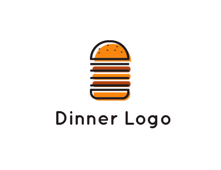 double decker burger logo