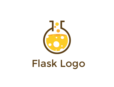 drink bubbling in flask logo