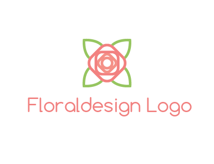 rose icon for a floral logo