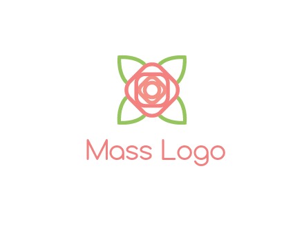 rose icon for a floral logo