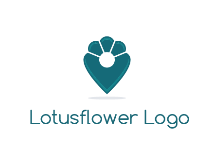 geotag with a flower top logo