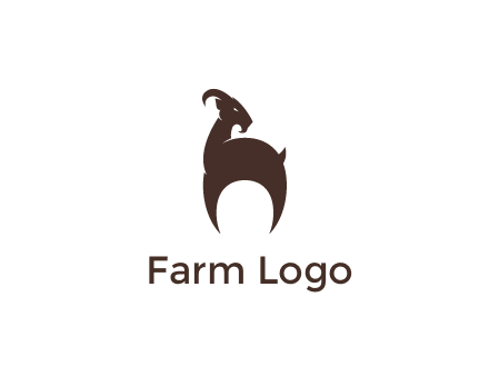 goat logo for a farm