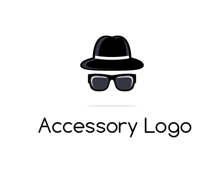 sunglasses and hat logo