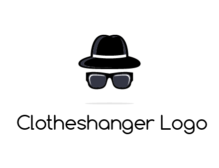 sunglasses and hat logo