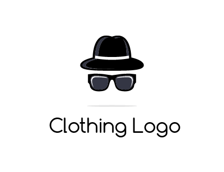 sunglasses and hat logo