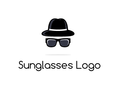 sunglasses and hat logo