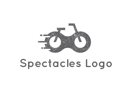 bike or glasses logo