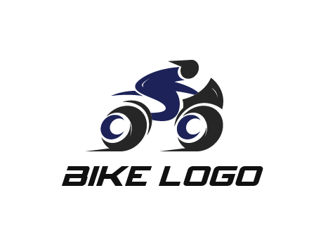 biker icon for a motorcycle logo