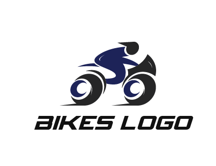 biker icon for a motorcycle logo