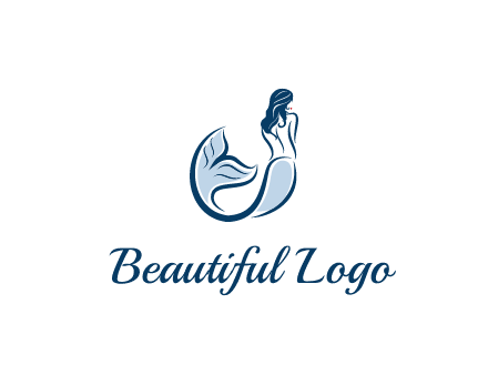 spa logo showcasing a mermaid