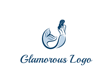 spa logo showcasing a mermaid