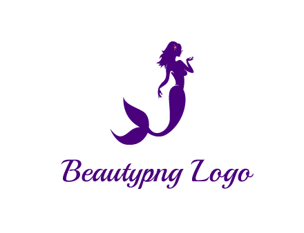 glamorous mermaid for a beauty logo