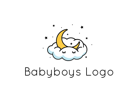 nursery furniture logo showing the moon and cloud napping