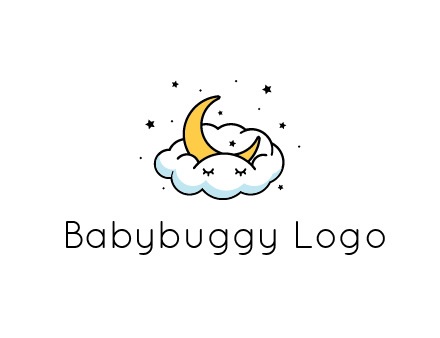 nursery furniture logo showing the moon and cloud napping