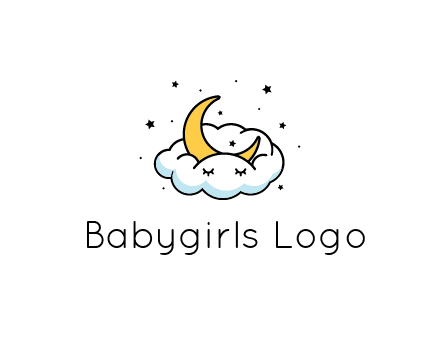 nursery furniture logo showing the moon and cloud napping