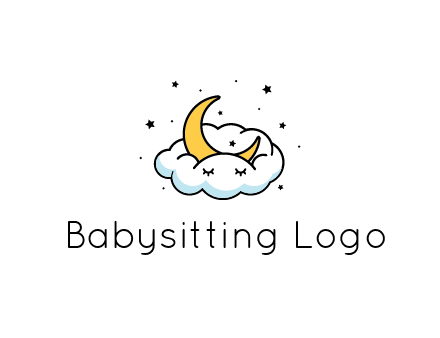 nursery furniture logo showing the moon and cloud napping