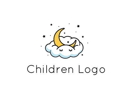 nursery furniture logo showing the moon and cloud napping