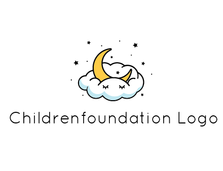 nursery furniture logo showing the moon and cloud napping