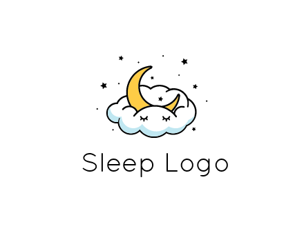 nursery furniture logo showing the moon and cloud napping