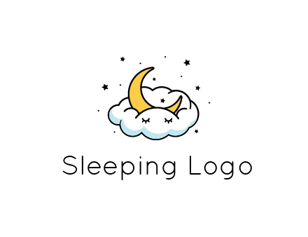 nursery furniture logo showing the moon and cloud napping