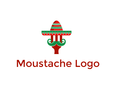 Mexican restaurant logo displaying a fork wearing a sombrero