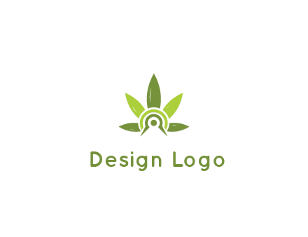 elaborate leaves decor logo