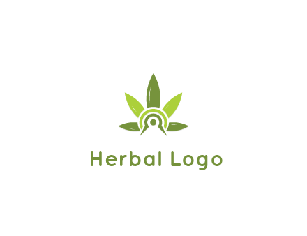 elaborate leaves decor logo