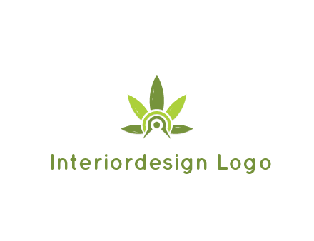 elaborate leaves decor logo