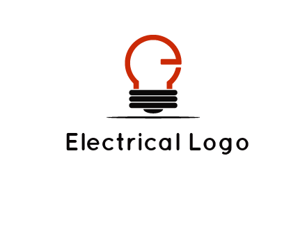 electric light bulb logo