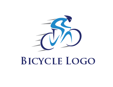 figure cycling for sports logo