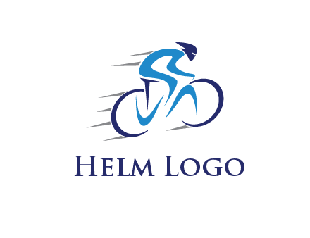 figure cycling for sports logo