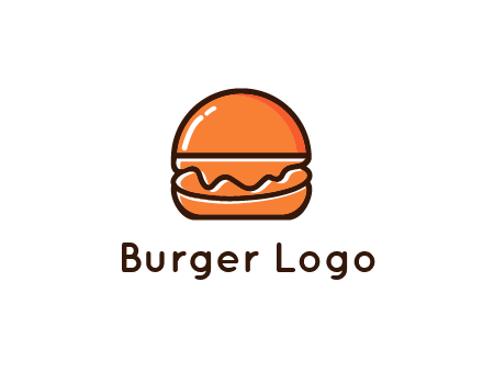 burger icon for fast food logo