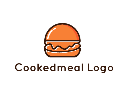 burger icon for fast food logo