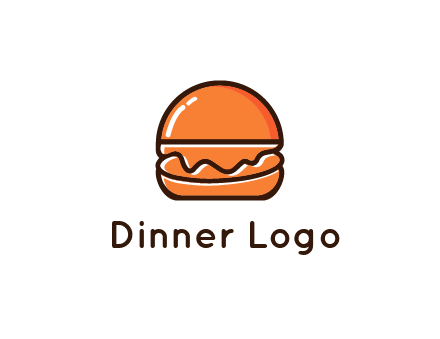 burger icon for fast food logo