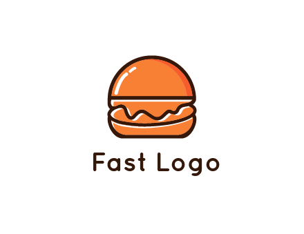 burger icon for fast food logo