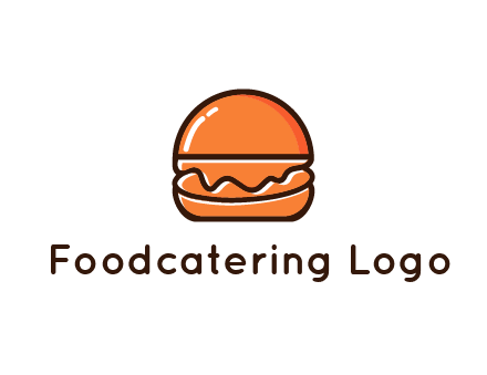 burger icon for fast food logo