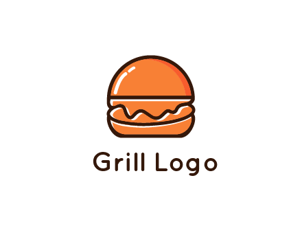 burger icon for fast food logo