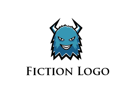 logo with a horned monster character