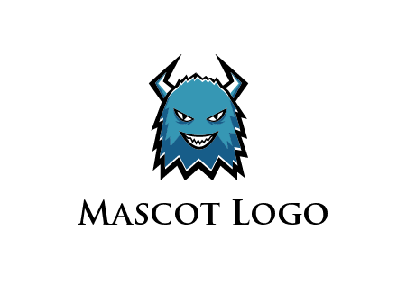logo with a horned monster character