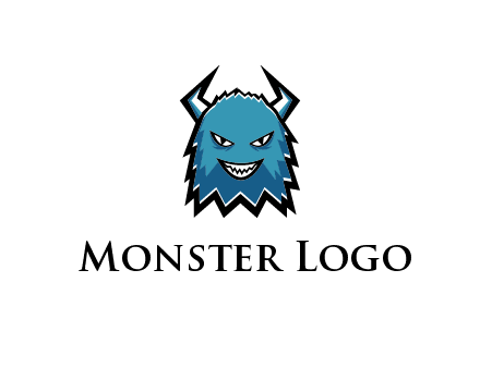 logo with a horned monster character