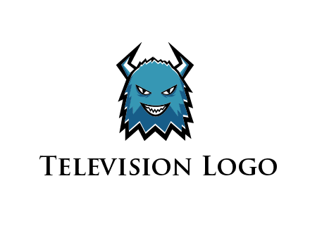 logo with a horned monster character