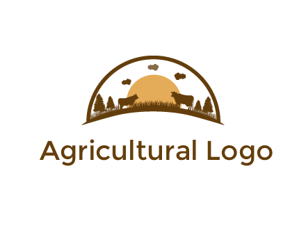 organic farm logo design