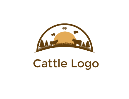 organic farm logo design